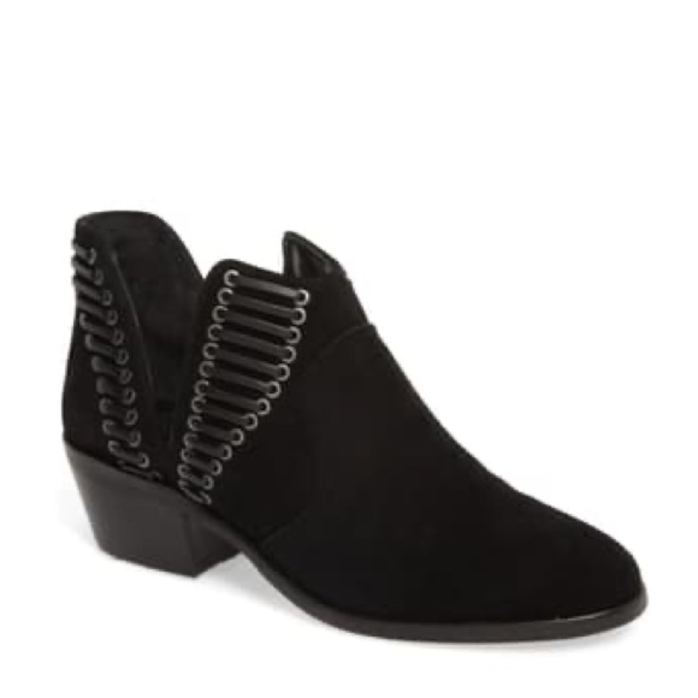 Vince Camuto Pevista‎ Black Bootie, Size 6M/36 1/2